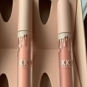 2 KKW by Kylie Cosmetics Nude Creme Liquid Lipstic